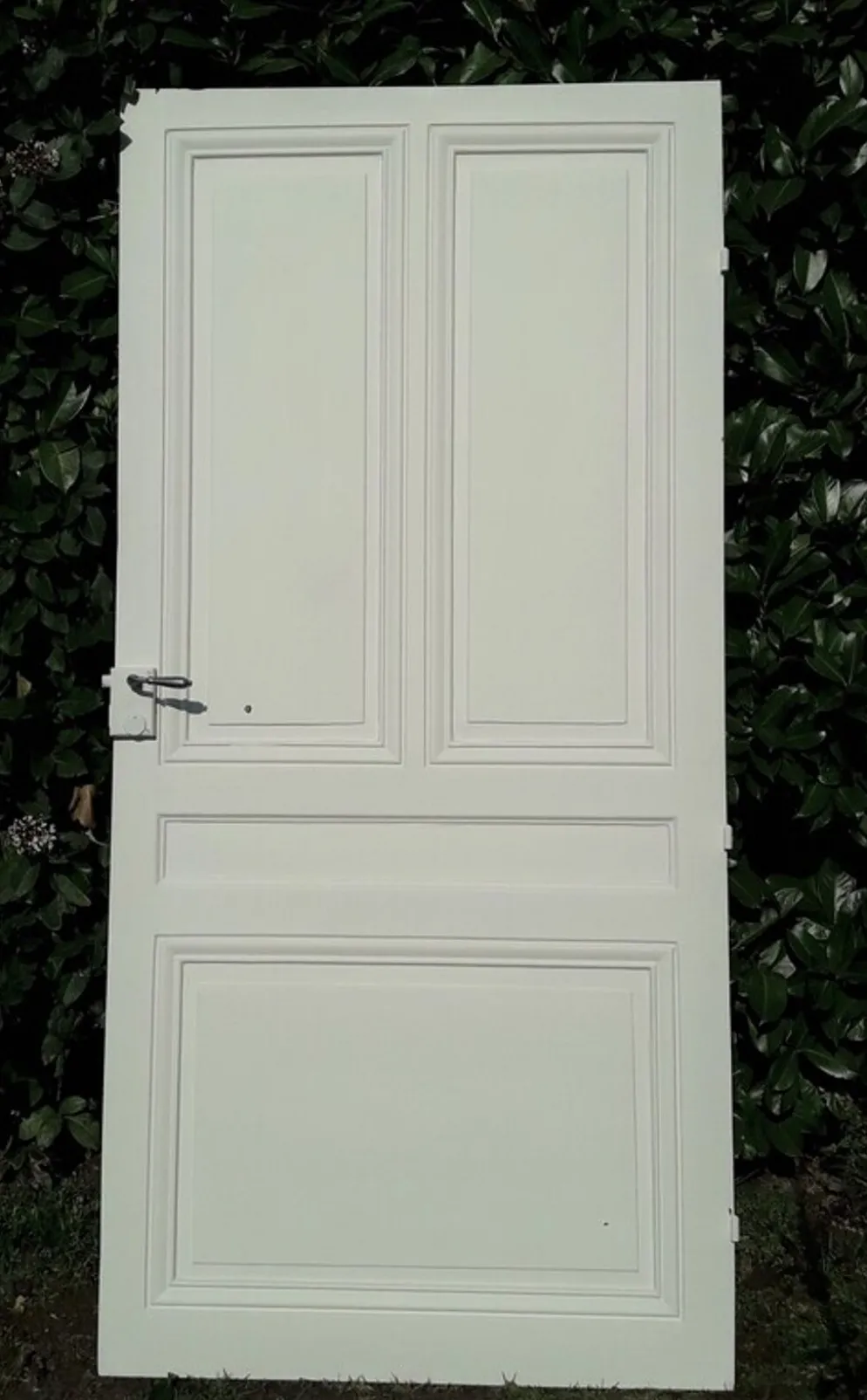 Porte 207x99,5cm de communication verso panneauté mouluré