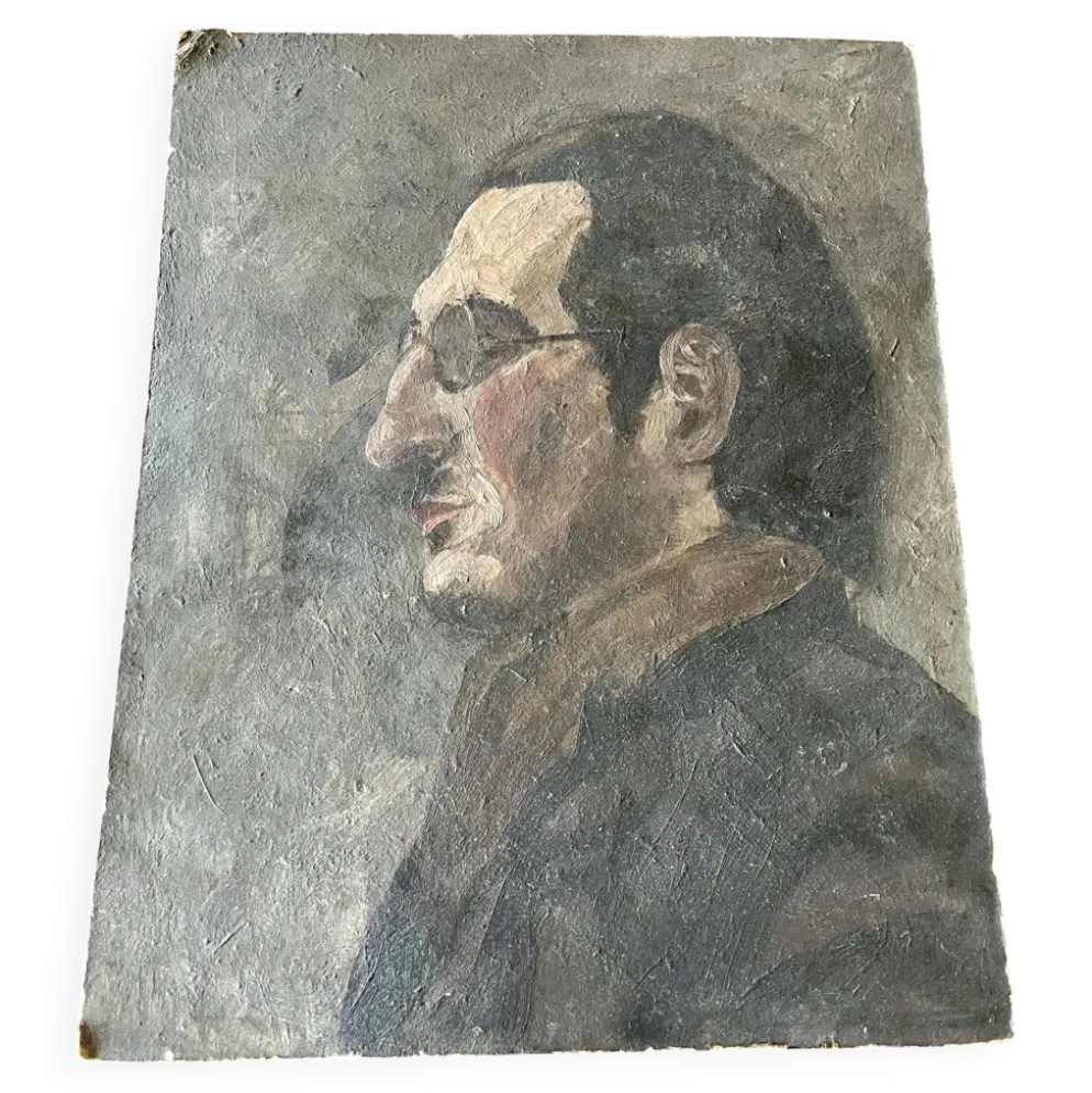 Portrait ancien d’homme – peinture sur panneau