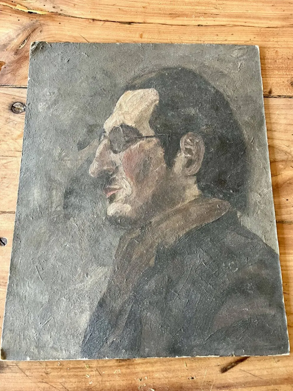 Portrait ancien d’homme – peinture sur panneau