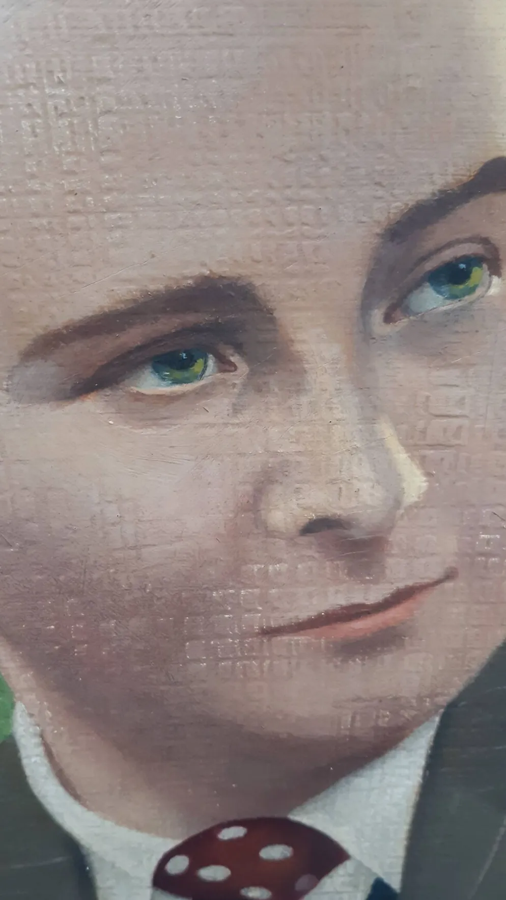 Portrait ancien huile sur panneau
