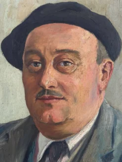 Portrait ancien signé Géo Lachaux de 1941