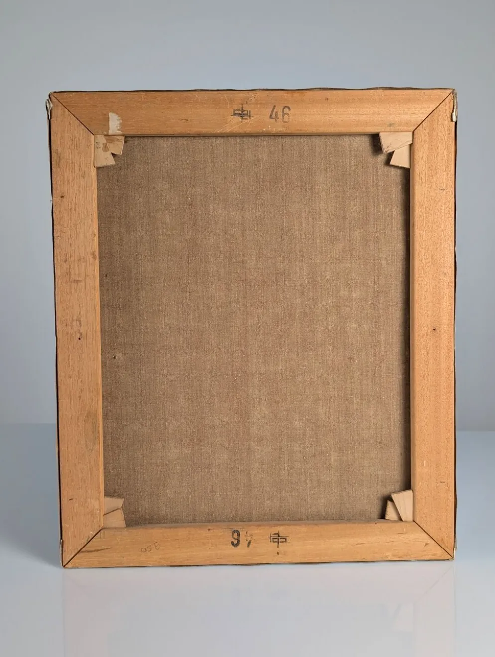 Portrait cubiste expressionniste à l'huile par Calvo Carrión années 1970