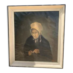Portrait de dame signé 