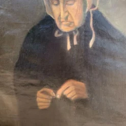 Portrait de dame signé 