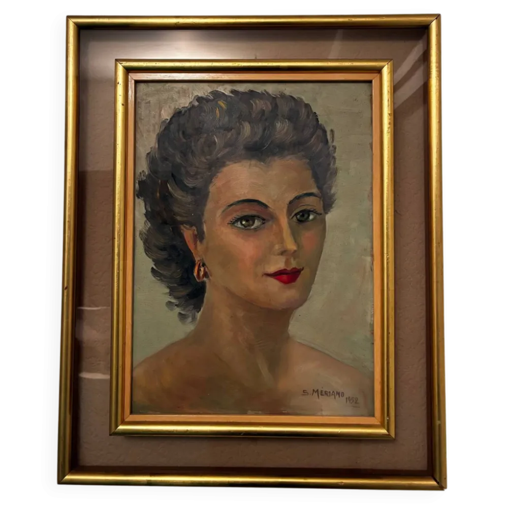 Portrait de femme, S. Mériano 1952