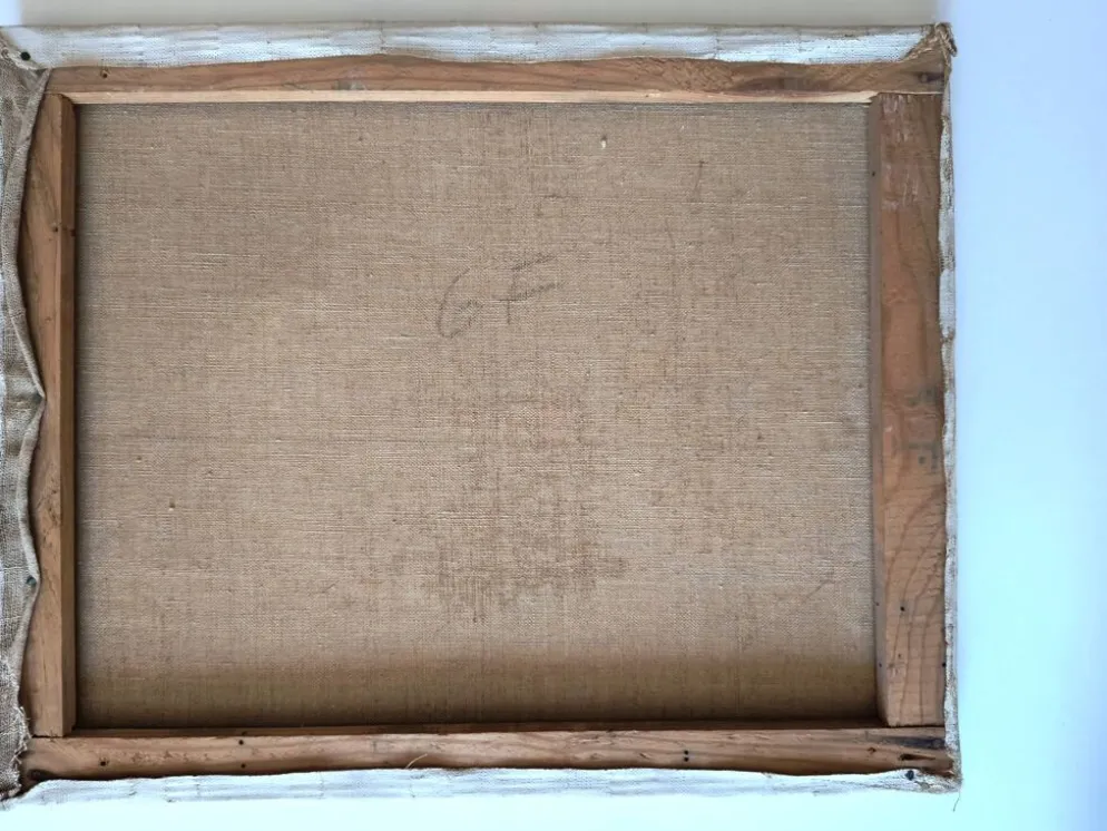 Portrait de garçon – huile sur toile - signé "vax", 1952
