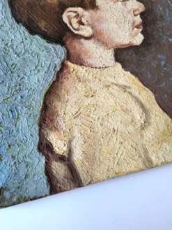 Portrait de garçon – huile sur toile - signé
