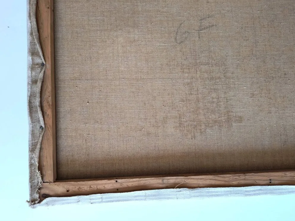 Portrait de garçon – huile sur toile - signé "vax", 1952