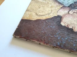 Portrait de garçon – huile sur toile - signé