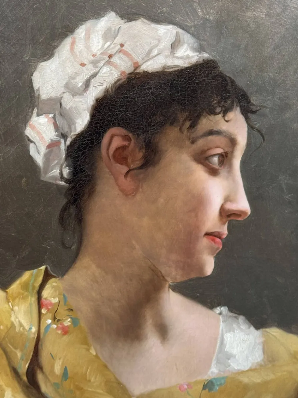 Portrait de jeune femme attribué à E. Pinchart