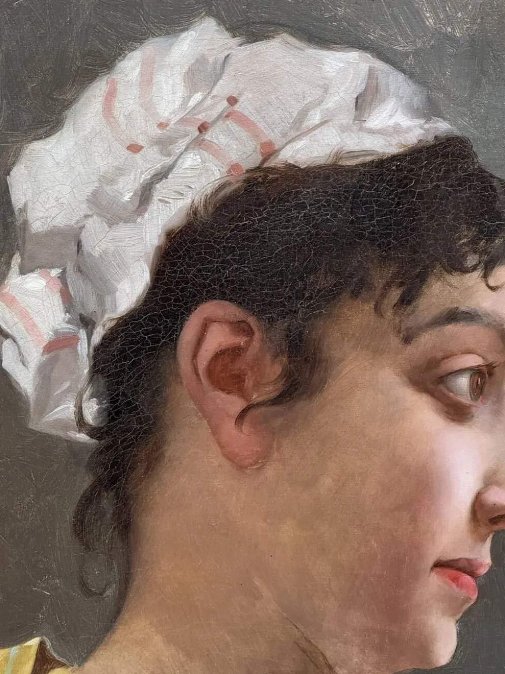 Portrait de jeune femme attribué à E. Pinchart