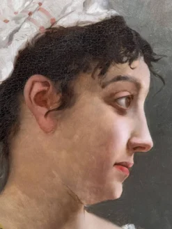 Portrait de jeune femme attribué à E. Pinchart