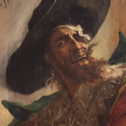 Portrait de pirate espagnol, peinture de 1895.