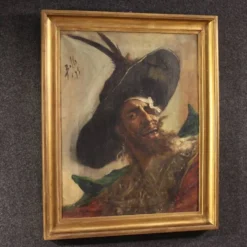 Portrait de pirate espagnol, peinture de 1895.