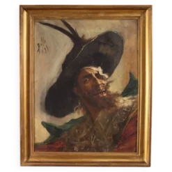 Portrait de pirate espagnol, peinture de 1895.