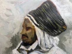 Portrait d'homme enturbanné