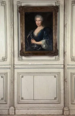Portrait d’une dame de qualité, huile sur toile, XVIIIème siècle