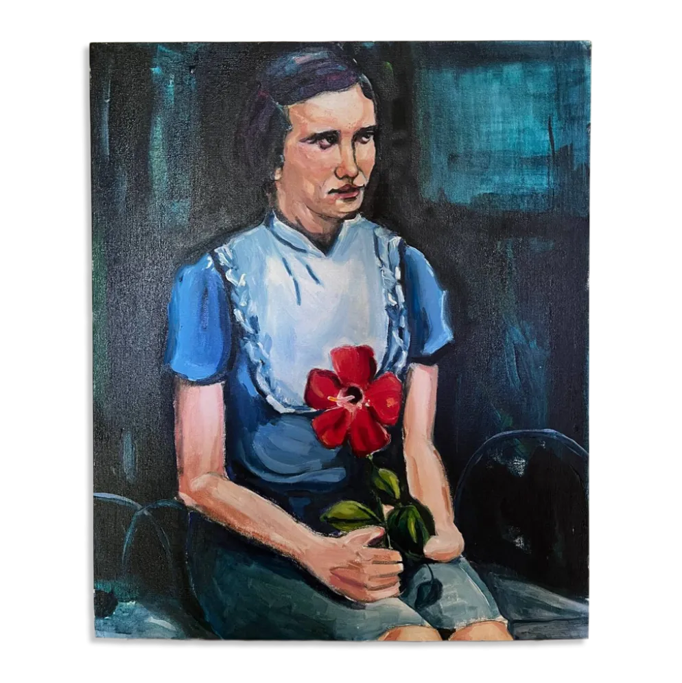 Portrait d'une jeune fille réalisé par l'artiste Cristina Barr