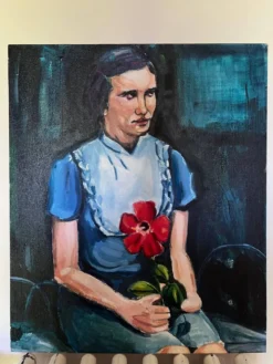 Portrait d'une jeune fille réalisé par l'artiste Cristina Barr