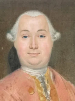 Portrait d’un gentilhomme, pastel sur papier XVIIIème siècle