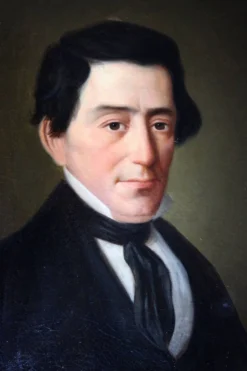 Portrait d'un homme distingué du XIXe siècle – Huile sur toile