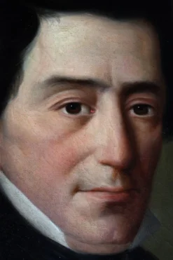 Portrait d'un homme distingué du XIXe siècle – Huile sur toile