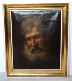 Portrait d'un vieil homme barbu du XVIIIe siècle