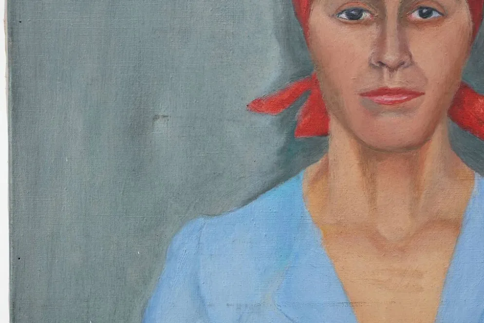 Portrait expressionniste d'une femme, Belgique 20e siècle