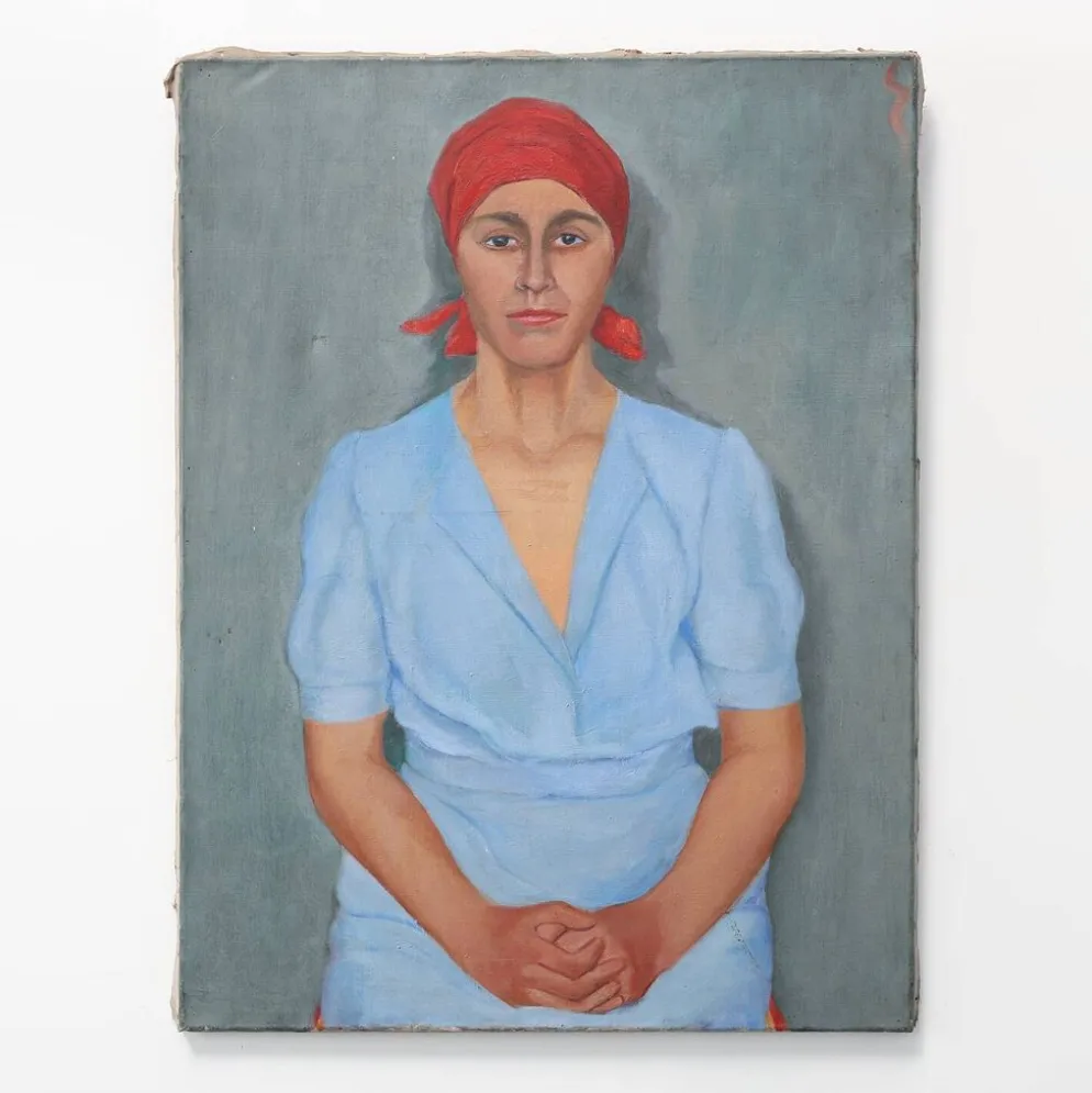 Portrait expressionniste d'une femme, Belgique 20e siècle