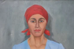 Portrait expressionniste d'une femme, Belgique 20e siècle