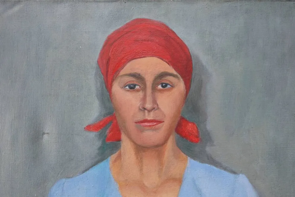 Portrait expressionniste d'une femme, Belgique 20e siècle