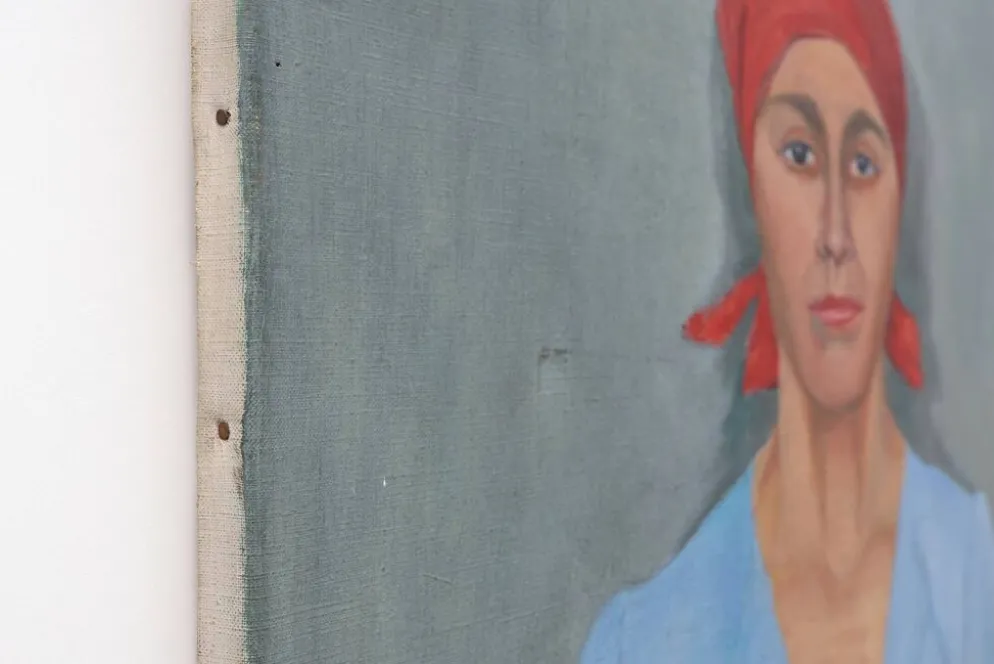 Portrait expressionniste d'une femme, Belgique 20e siècle