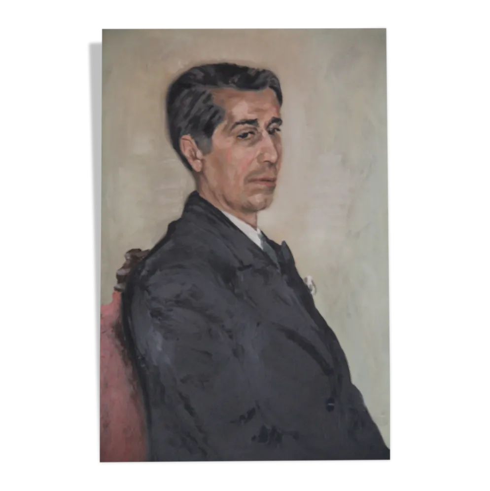 Portrait huile sur toile