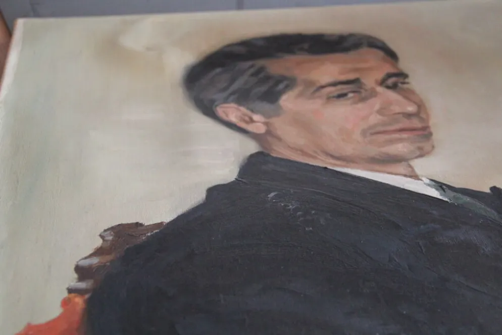 Portrait huile sur toile