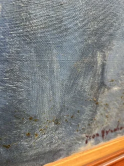 Portrait à l'huile d'une jeune femme par Jean Hynderick