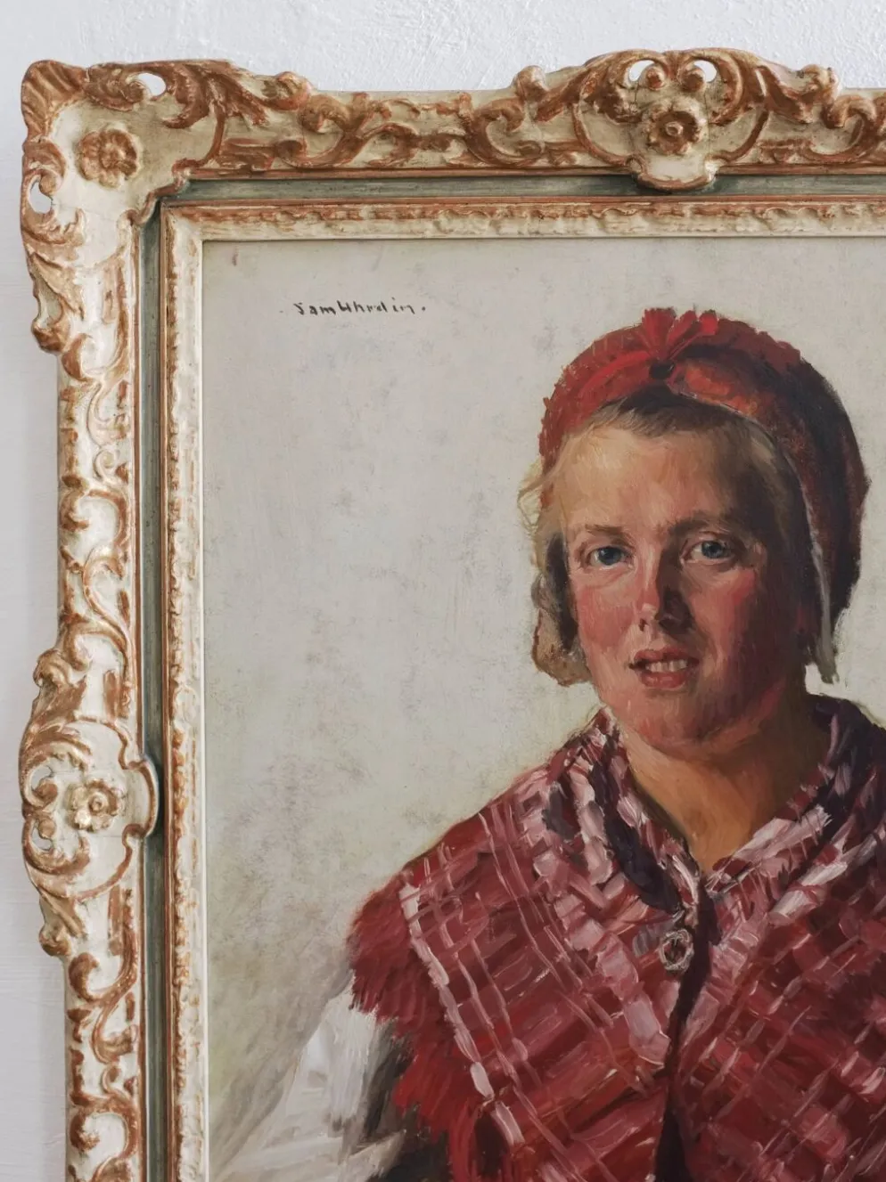 Portrait vintage d'une femme par Sam Uhrdin | Suède | Années 1920