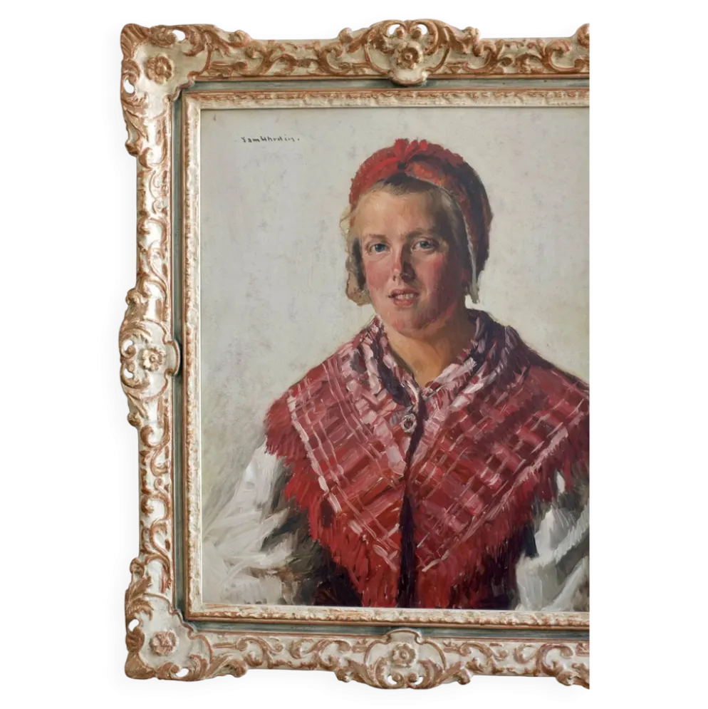 Portrait vintage d'une femme par Sam Uhrdin | Suède | Années 1920