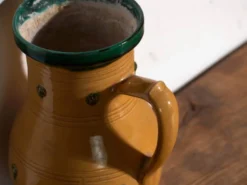 Pot ancien en céramique populaire vernissée – Europe centrale, vers 1930