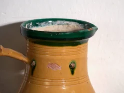 Pot ancien en céramique populaire vernissée – Europe centrale, vers 1930