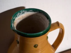 Pot ancien en céramique populaire vernissée – Europe centrale, vers 1930