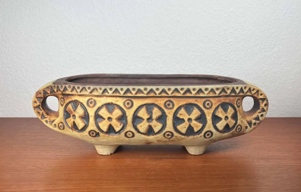 Pot de fleurs en céramique moderne du milieu du siècle WGP de Gebrüder Spang, années 1960