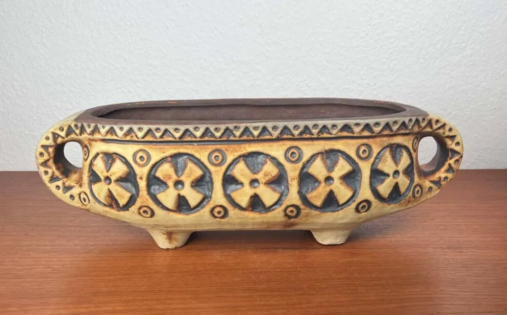 Pot de fleurs en céramique moderne du milieu du siècle WGP de Gebrüder Spang, années 1960
