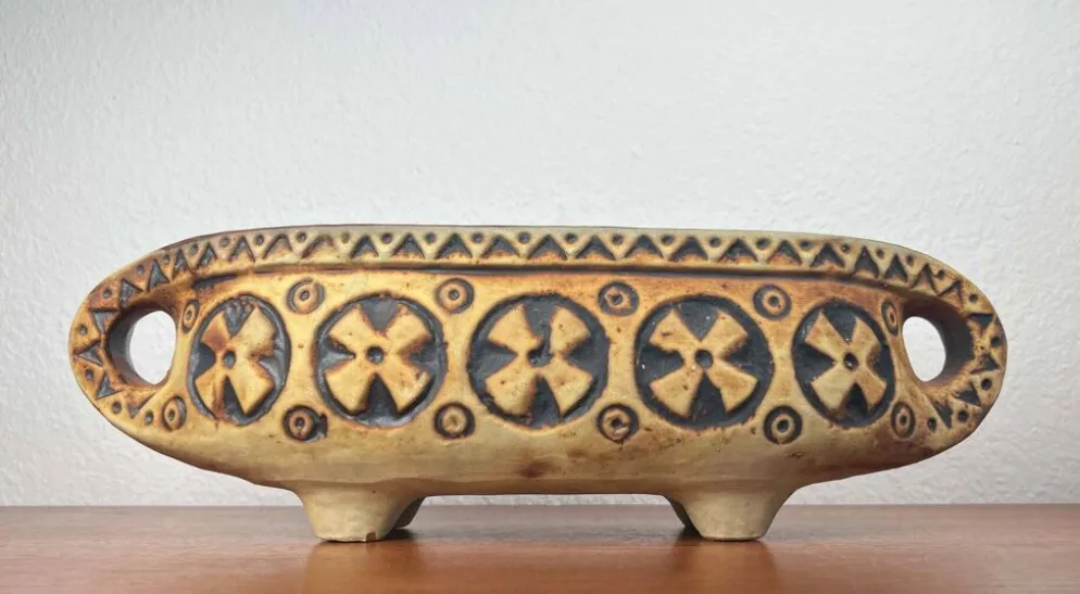 Pot de fleurs en céramique moderne du milieu du siècle WGP de Gebrüder Spang, années 1960