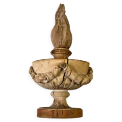 Pot à feu en bois sculpté, fin XVIIIème siècle