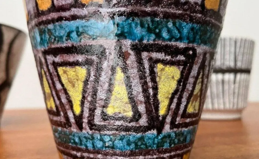Pots de fleurs en céramique allemande des années 1960, ensemble de 4