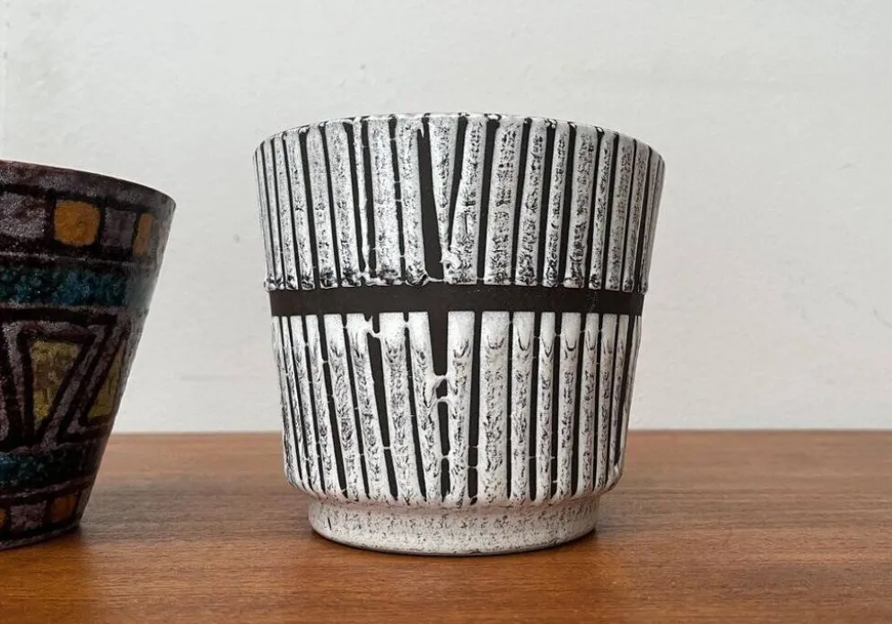 Pots de fleurs en céramique allemande des années 1960, ensemble de 4