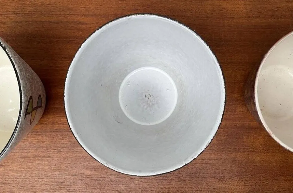 Pots de fleurs en céramique allemande des années 1960, ensemble de 4