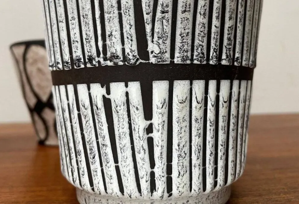 Pots de fleurs en céramique allemande des années 1960, ensemble de 4