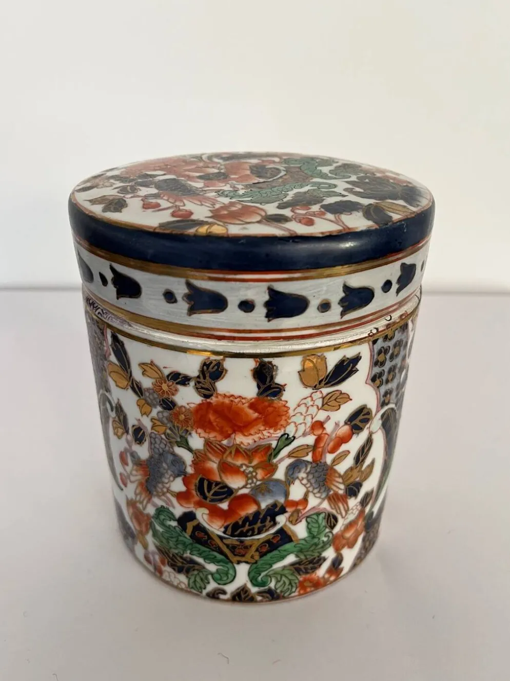 Pot / vide poche avec couvercle porcelaine chinois