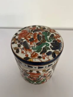 Pot / vide poche avec couvercle porcelaine chinois